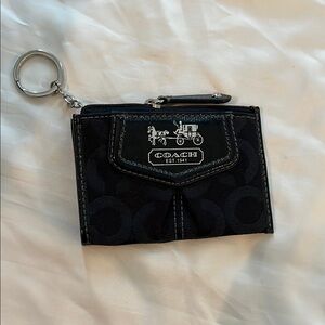 Coach Black Keychain Wallet
